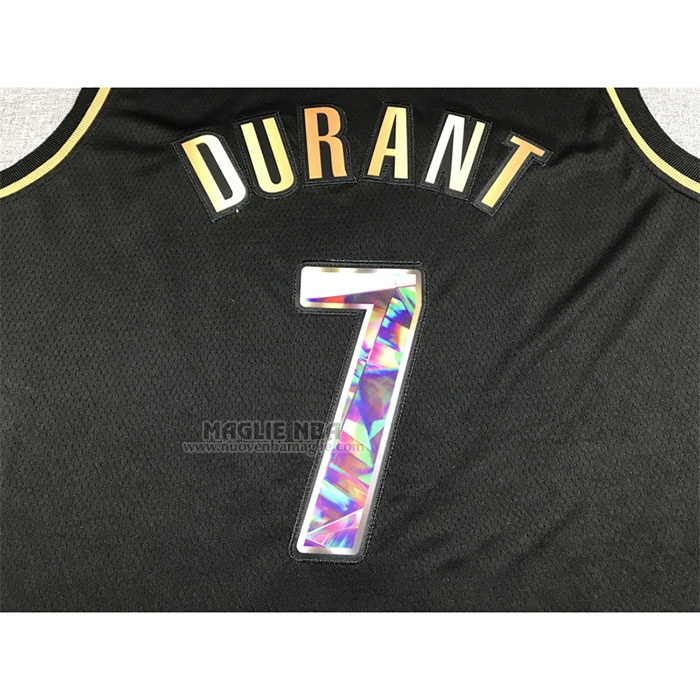 Maglia
 Kevin Durant NO 7 Brooklyn Nets Golden Edition 2021-22 Nero
